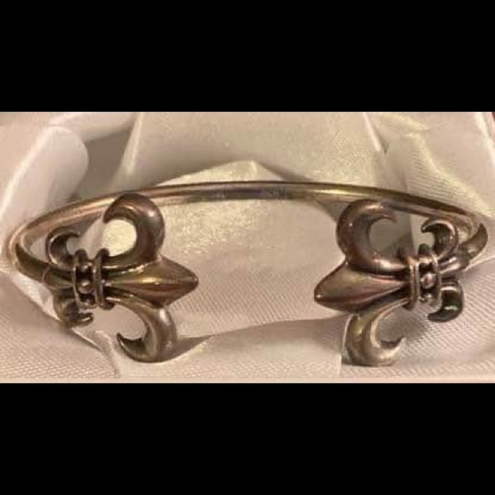 BNIP Silver Adjustable One of a Kind Fleur de Lis Bracelet